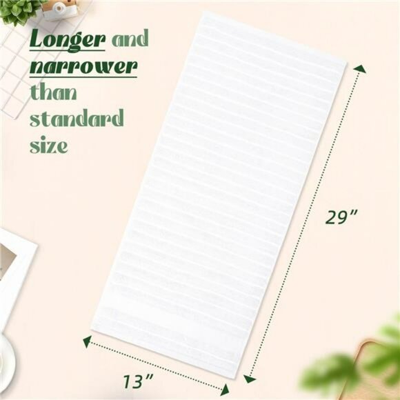 White Cotton Hand Towels Set 2 Pack Soft Absorbent Quick Dry Bathroom Spa Hotel - Picture 3 of 8